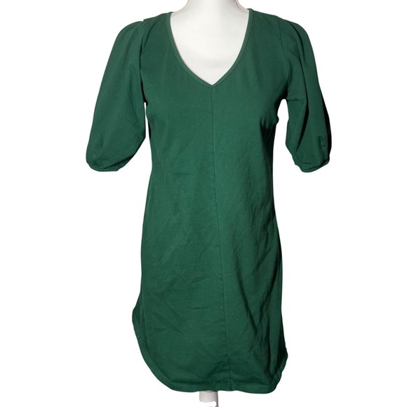 Dresses & Skirts - Velvet‎ by Graham & Spencer for Anthropologie Green Puff Sleeve Dress – Size S